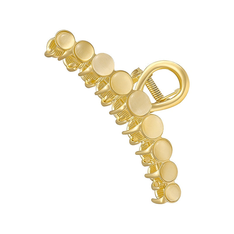 2026 New Elegant Opals Grip Back Of The Head Fixed Hair Shark Clip Headdress Girls Fashion Hairpin Accessories For Womans Clip